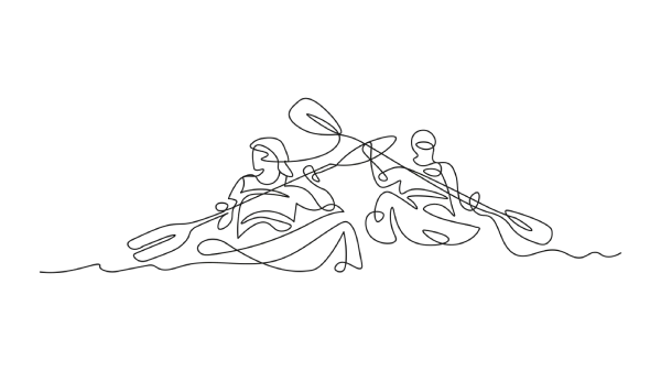 Dessin activités sportives a proximité des Pyrénées