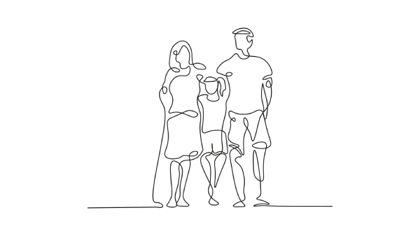 Dessin visiste en famille en Occitanie